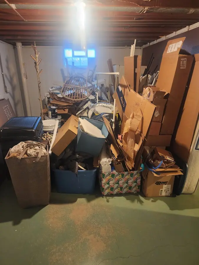 Roll-off dumpster container at job site for Roll Off Dumpster Rental in Kenton